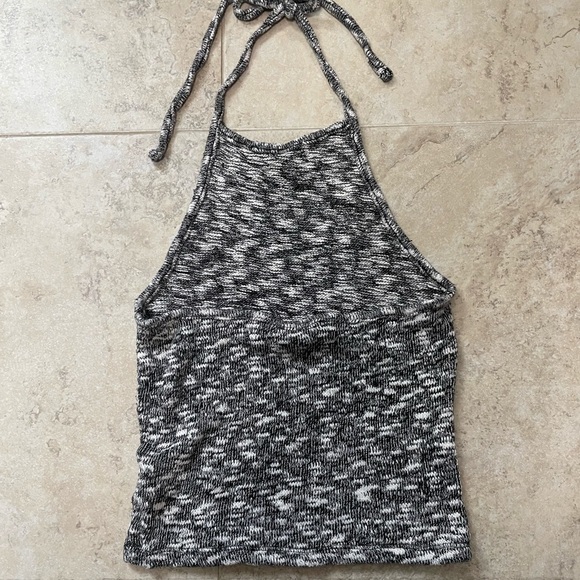 American Eagle space dye knit halter open back top. Size Small. - Picture 2 of 7